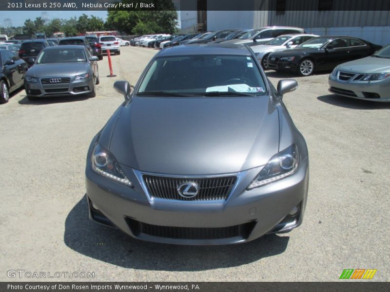 Nebula Gray Pearl / Black 2013 Lexus IS 250 AWD