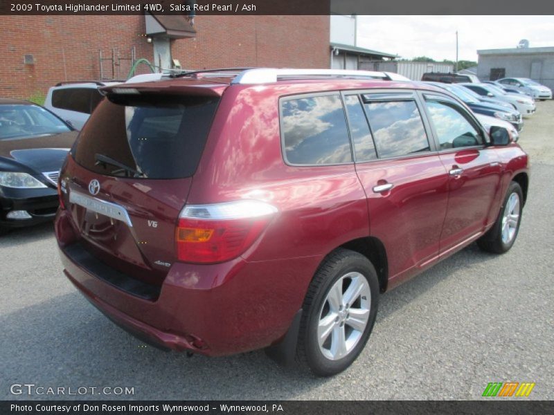 Salsa Red Pearl / Ash 2009 Toyota Highlander Limited 4WD