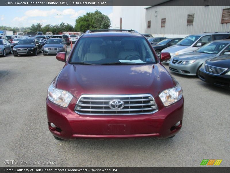 Salsa Red Pearl / Ash 2009 Toyota Highlander Limited 4WD