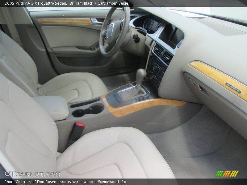 Brilliant Black / Cardamom Beige 2009 Audi A4 2.0T quattro Sedan