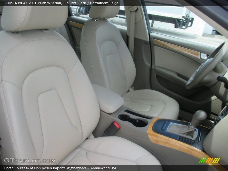 Brilliant Black / Cardamom Beige 2009 Audi A4 2.0T quattro Sedan