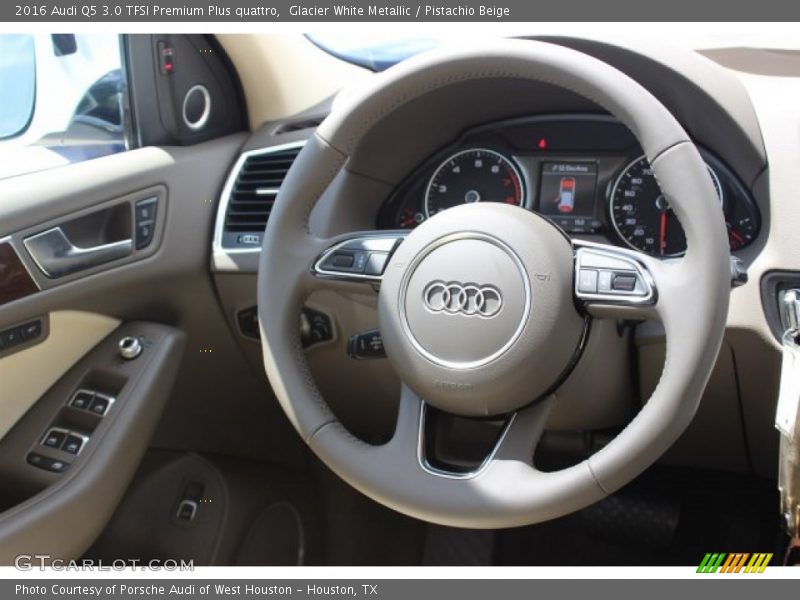 Glacier White Metallic / Pistachio Beige 2016 Audi Q5 3.0 TFSI Premium Plus quattro