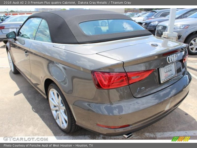 Dakota Gray Metallic / Titanium Gray 2016 Audi A3 2.0 Premium Plus quattro Cabriolet