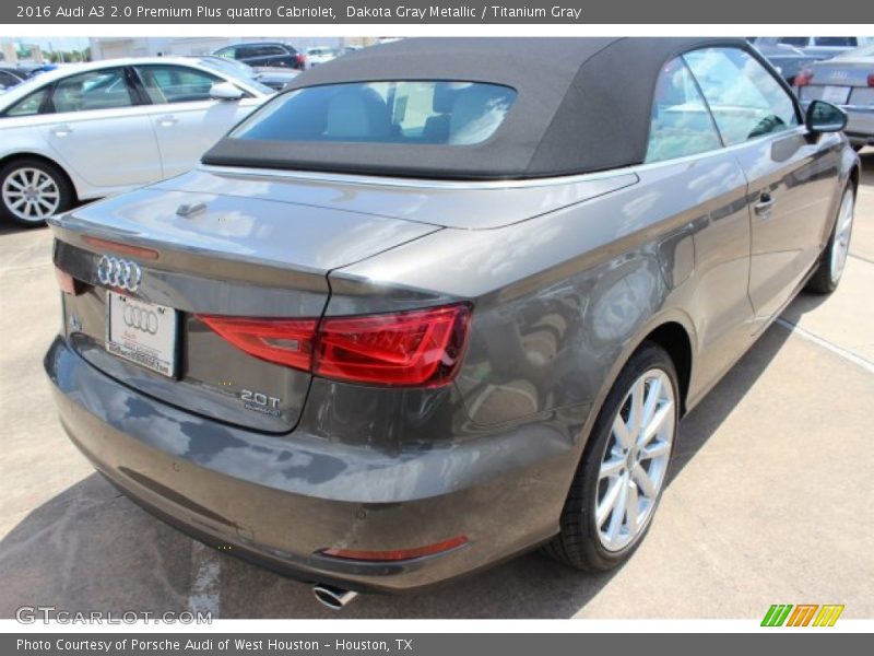 Dakota Gray Metallic / Titanium Gray 2016 Audi A3 2.0 Premium Plus quattro Cabriolet