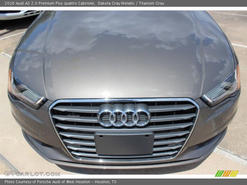 Dakota Gray Metallic / Titanium Gray 2016 Audi A3 2.0 Premium Plus quattro Cabriolet