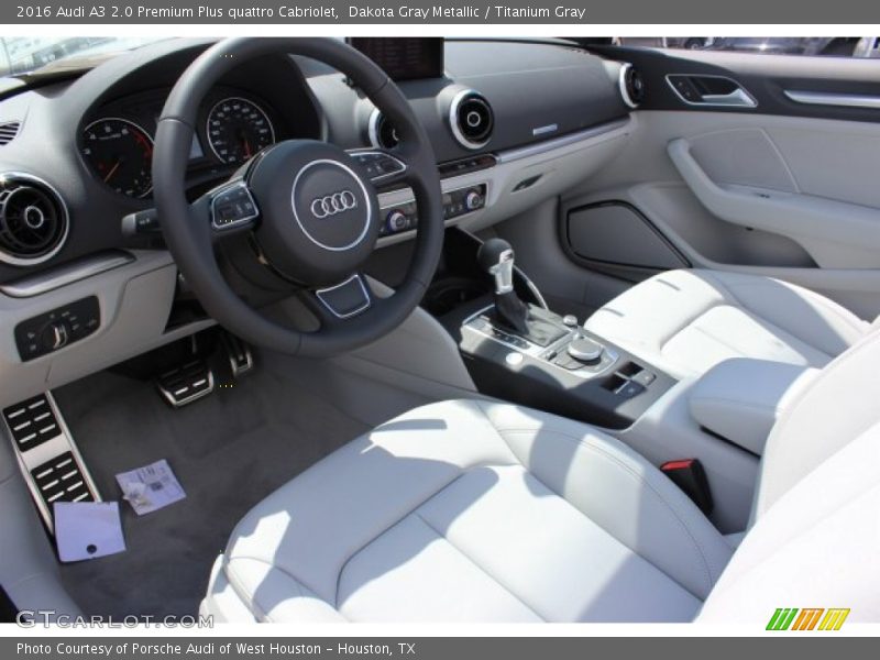  2016 A3 2.0 Premium Plus quattro Cabriolet Titanium Gray Interior