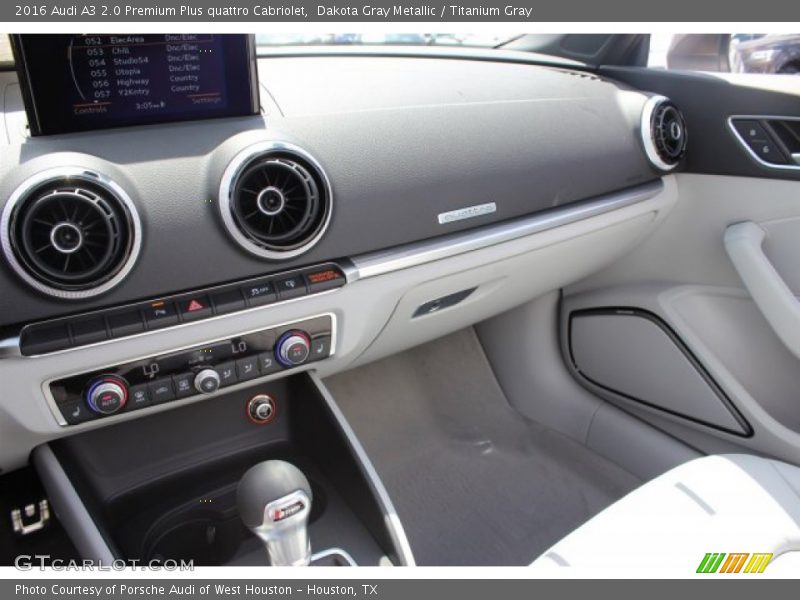 Dakota Gray Metallic / Titanium Gray 2016 Audi A3 2.0 Premium Plus quattro Cabriolet
