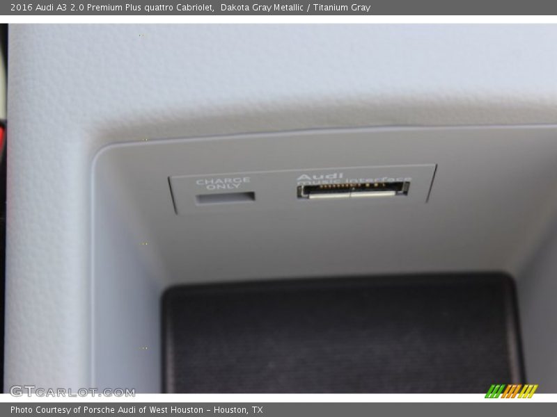Dakota Gray Metallic / Titanium Gray 2016 Audi A3 2.0 Premium Plus quattro Cabriolet