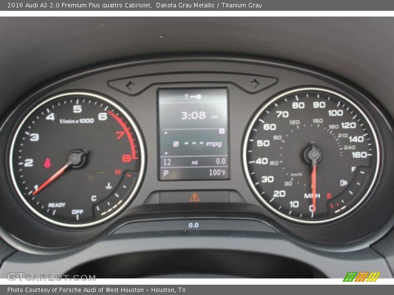  2016 A3 2.0 Premium Plus quattro Cabriolet 2.0 Premium Plus quattro Cabriolet Gauges