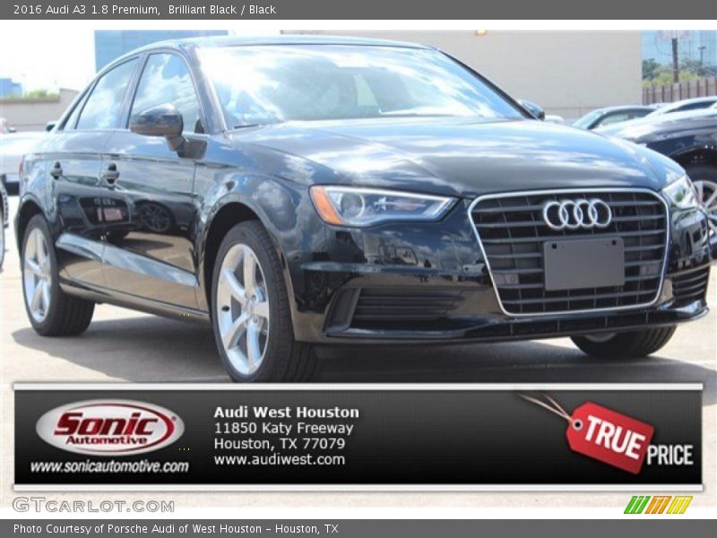 Brilliant Black / Black 2016 Audi A3 1.8 Premium