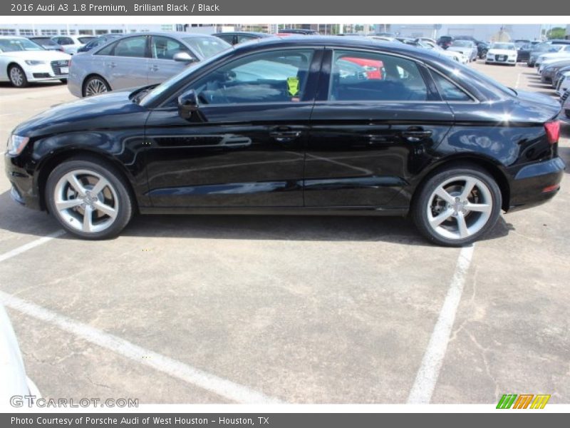 Brilliant Black / Black 2016 Audi A3 1.8 Premium