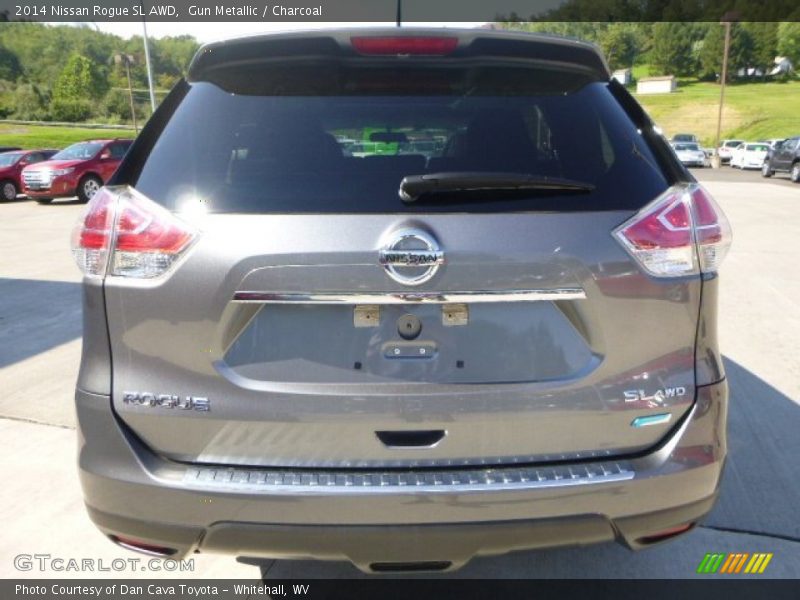 Gun Metallic / Charcoal 2014 Nissan Rogue SL AWD