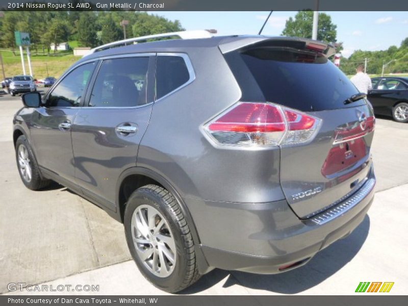 Gun Metallic / Charcoal 2014 Nissan Rogue SL AWD