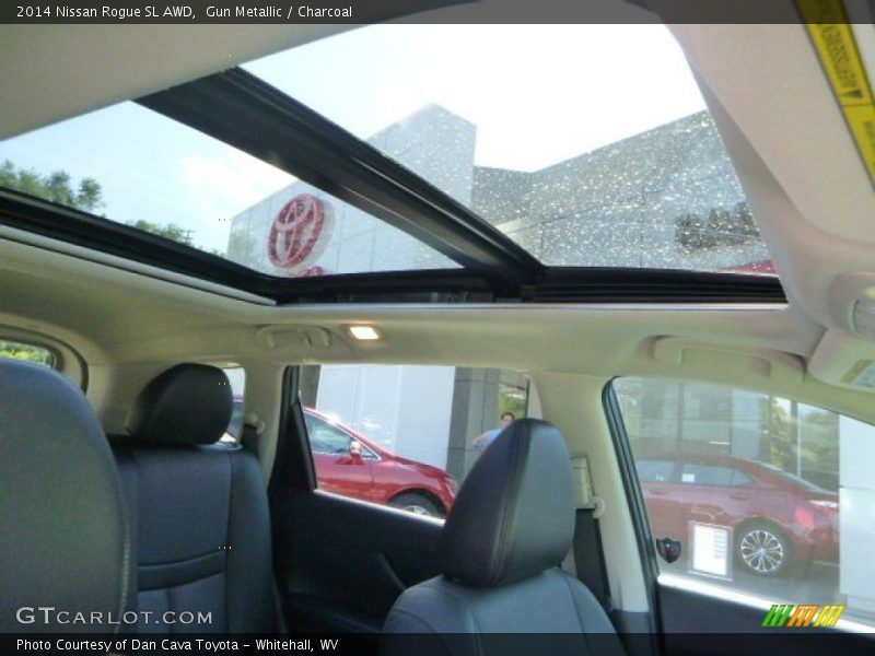 Gun Metallic / Charcoal 2014 Nissan Rogue SL AWD