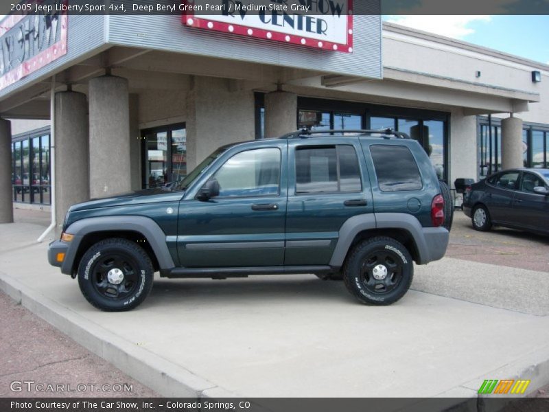 Deep Beryl Green Pearl / Medium Slate Gray 2005 Jeep Liberty Sport 4x4