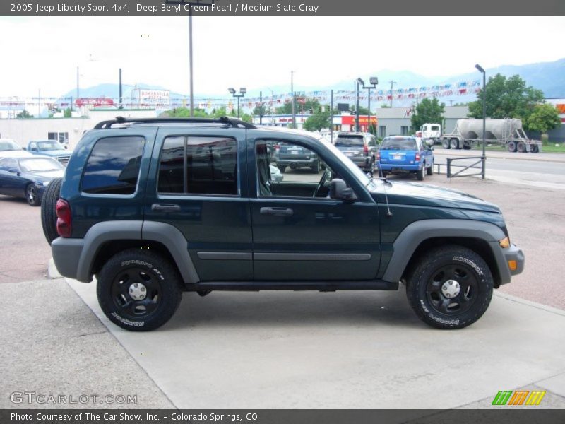 Deep Beryl Green Pearl / Medium Slate Gray 2005 Jeep Liberty Sport 4x4