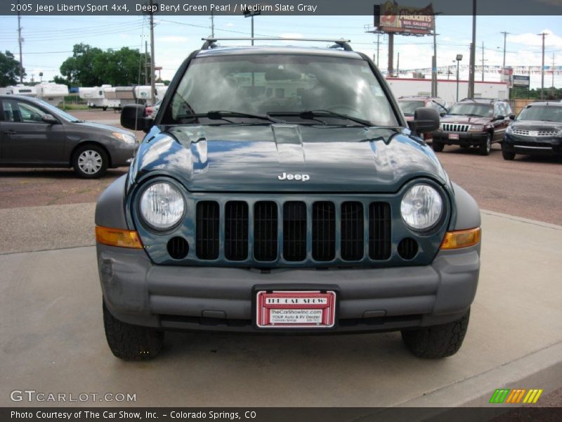 Deep Beryl Green Pearl / Medium Slate Gray 2005 Jeep Liberty Sport 4x4
