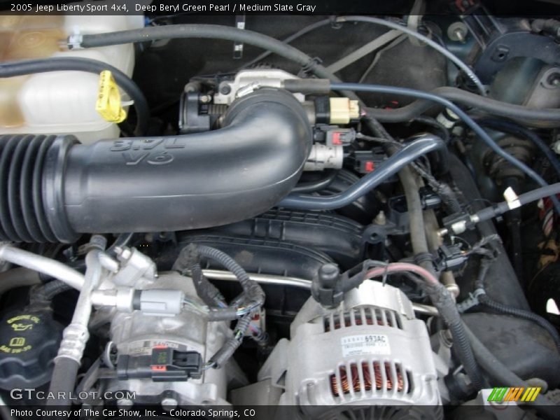Deep Beryl Green Pearl / Medium Slate Gray 2005 Jeep Liberty Sport 4x4