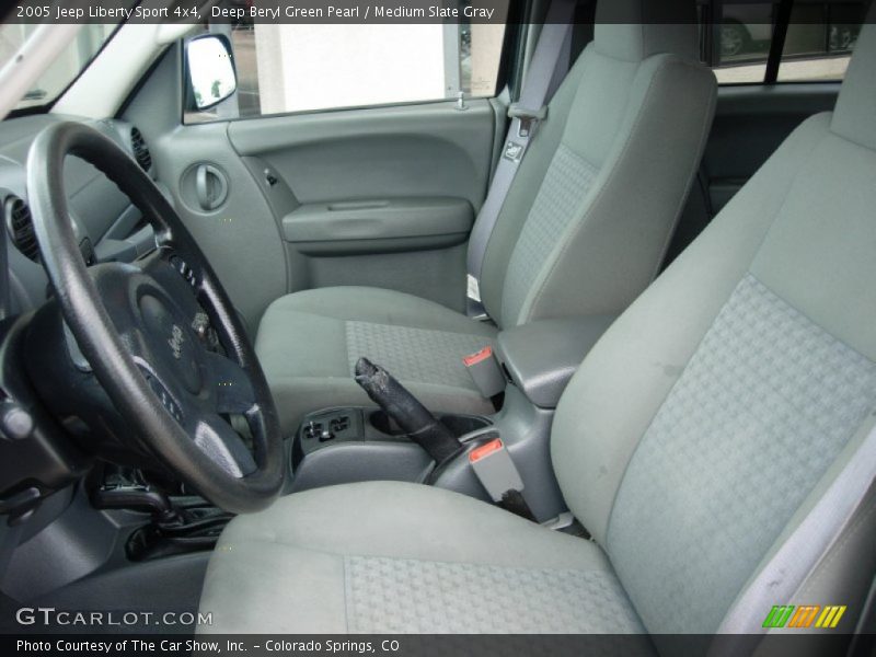 Deep Beryl Green Pearl / Medium Slate Gray 2005 Jeep Liberty Sport 4x4