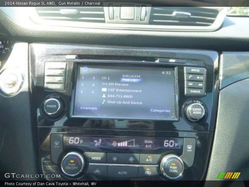 Gun Metallic / Charcoal 2014 Nissan Rogue SL AWD