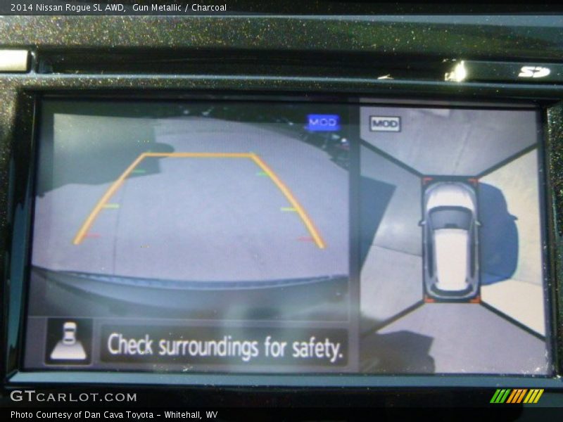 Gun Metallic / Charcoal 2014 Nissan Rogue SL AWD