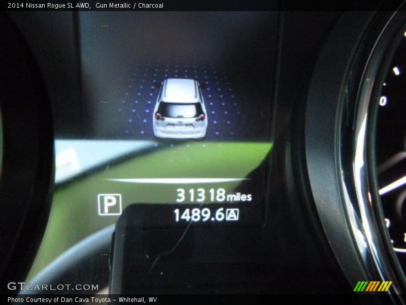 Gun Metallic / Charcoal 2014 Nissan Rogue SL AWD