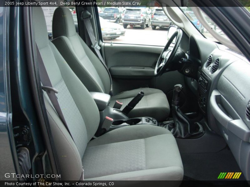 Deep Beryl Green Pearl / Medium Slate Gray 2005 Jeep Liberty Sport 4x4