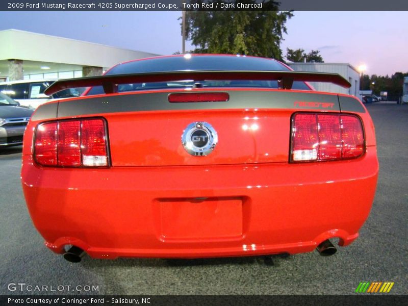 Torch Red / Dark Charcoal 2009 Ford Mustang Racecraft 420S Supercharged Coupe