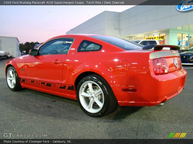 Torch Red / Dark Charcoal 2009 Ford Mustang Racecraft 420S Supercharged Coupe