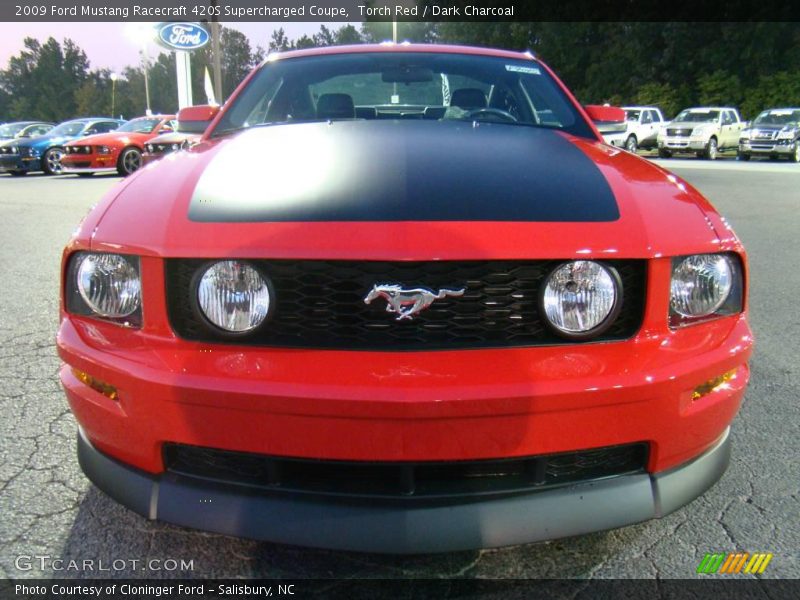 Torch Red / Dark Charcoal 2009 Ford Mustang Racecraft 420S Supercharged Coupe