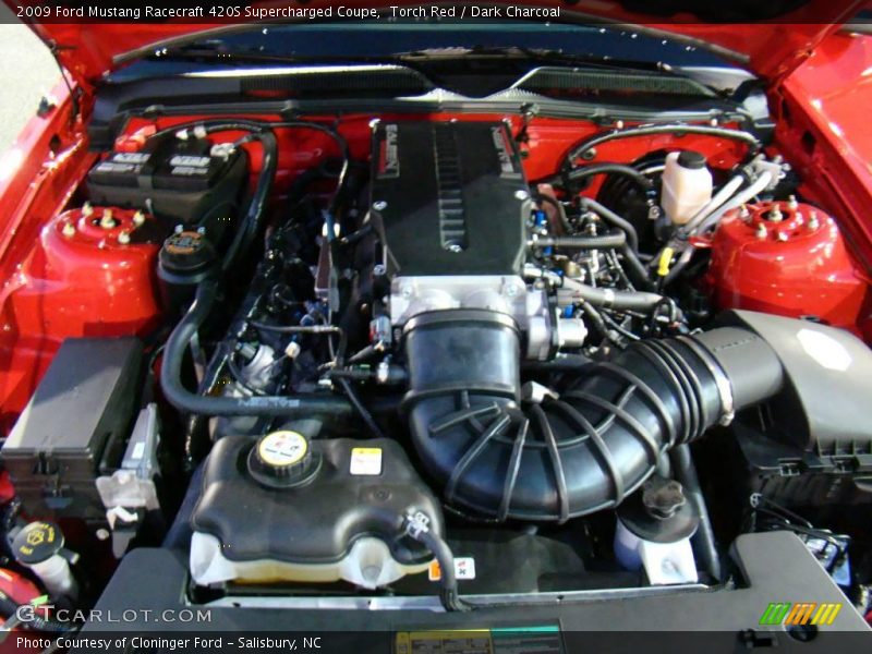 Torch Red / Dark Charcoal 2009 Ford Mustang Racecraft 420S Supercharged Coupe