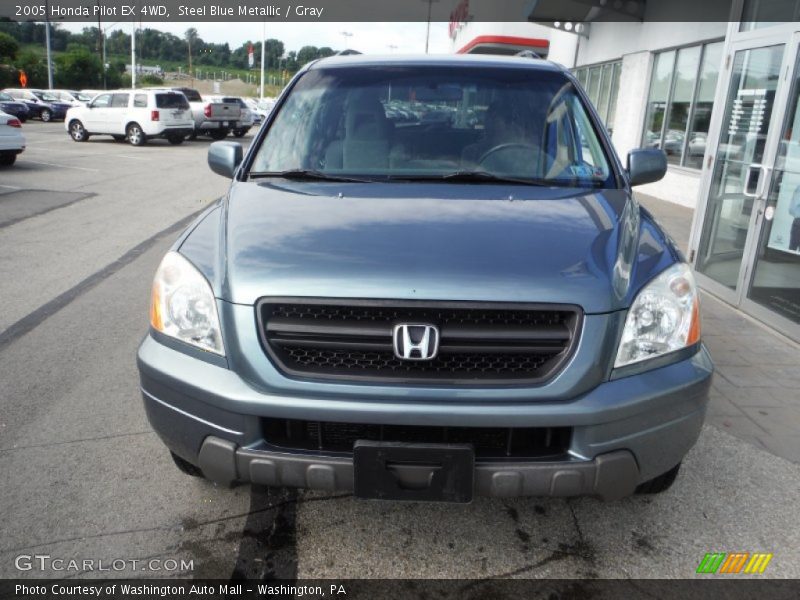 Steel Blue Metallic / Gray 2005 Honda Pilot EX 4WD