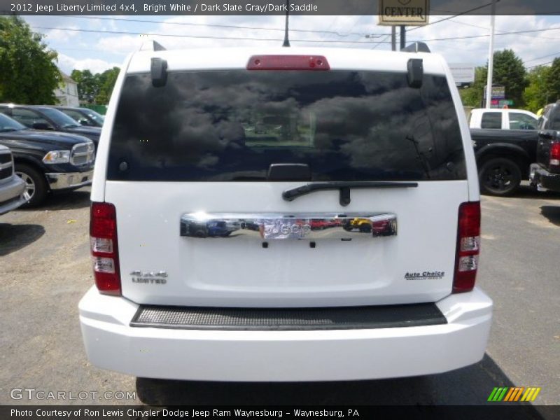 Bright White / Dark Slate Gray/Dark Saddle 2012 Jeep Liberty Limited 4x4