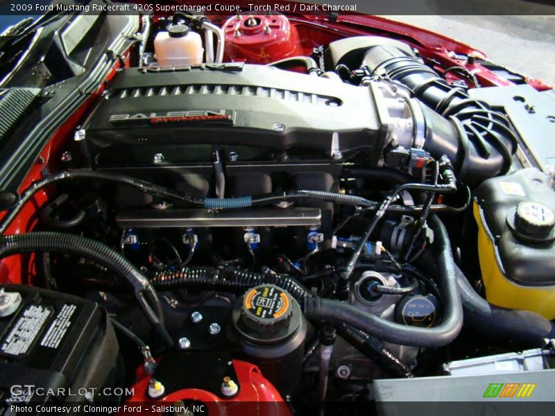 Torch Red / Dark Charcoal 2009 Ford Mustang Racecraft 420S Supercharged Coupe
