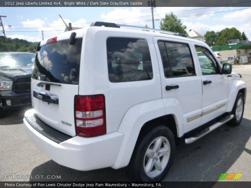 Bright White / Dark Slate Gray/Dark Saddle 2012 Jeep Liberty Limited 4x4
