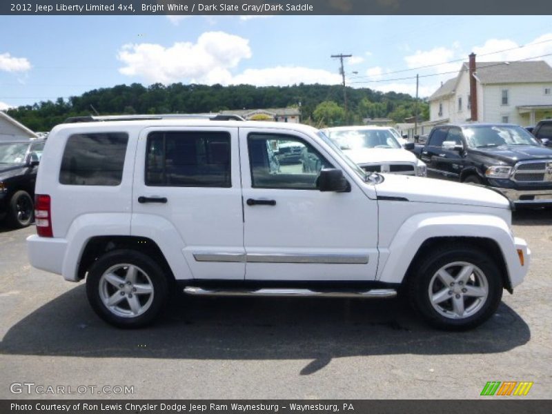 Bright White / Dark Slate Gray/Dark Saddle 2012 Jeep Liberty Limited 4x4