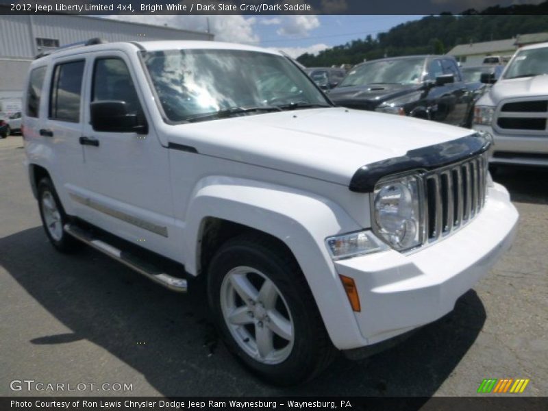 Bright White / Dark Slate Gray/Dark Saddle 2012 Jeep Liberty Limited 4x4