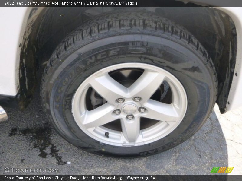 Bright White / Dark Slate Gray/Dark Saddle 2012 Jeep Liberty Limited 4x4