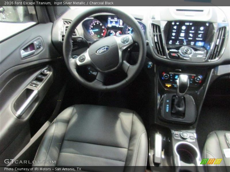 Ingot Silver Metallic / Charcoal Black 2016 Ford Escape Titanium