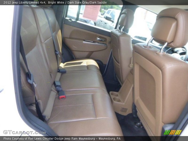Bright White / Dark Slate Gray/Dark Saddle 2012 Jeep Liberty Limited 4x4