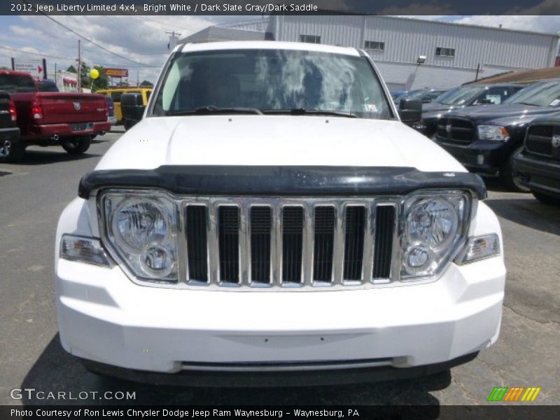 Bright White / Dark Slate Gray/Dark Saddle 2012 Jeep Liberty Limited 4x4