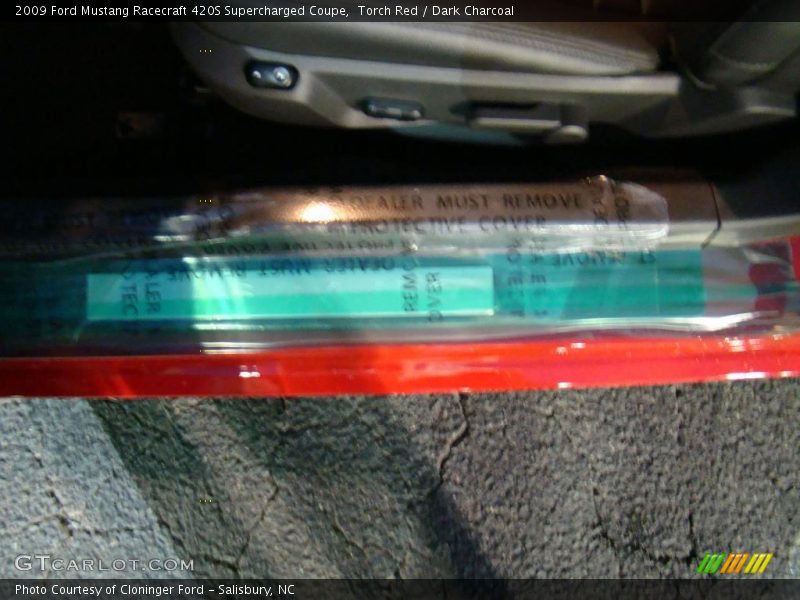 Torch Red / Dark Charcoal 2009 Ford Mustang Racecraft 420S Supercharged Coupe