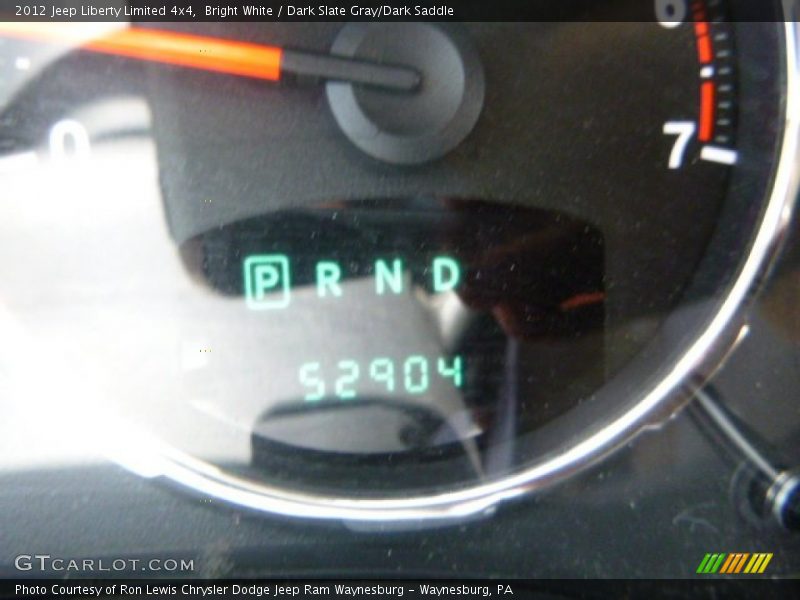 Bright White / Dark Slate Gray/Dark Saddle 2012 Jeep Liberty Limited 4x4