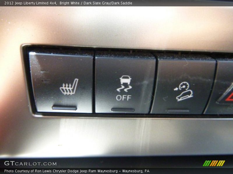 Bright White / Dark Slate Gray/Dark Saddle 2012 Jeep Liberty Limited 4x4