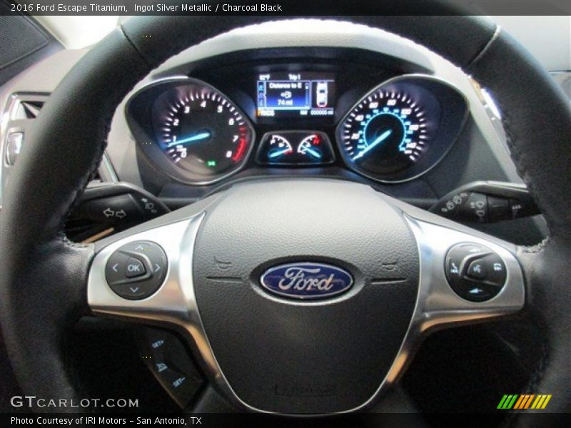 Ingot Silver Metallic / Charcoal Black 2016 Ford Escape Titanium