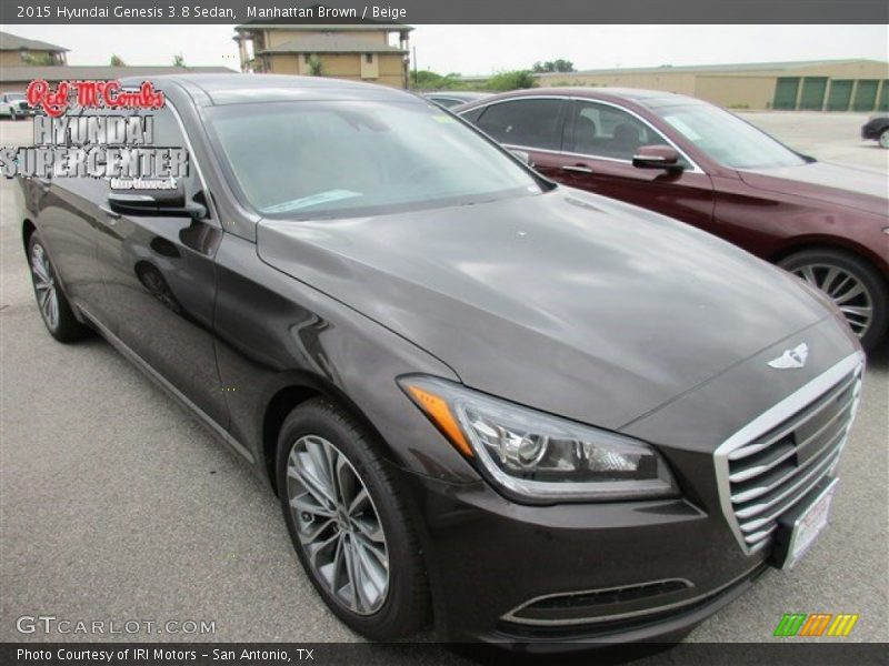 Manhattan Brown / Beige 2015 Hyundai Genesis 3.8 Sedan