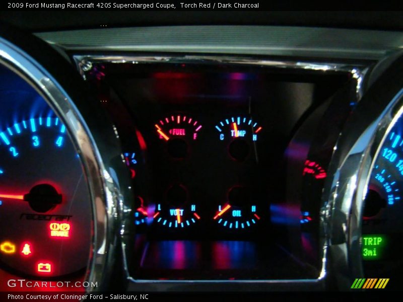 Torch Red / Dark Charcoal 2009 Ford Mustang Racecraft 420S Supercharged Coupe