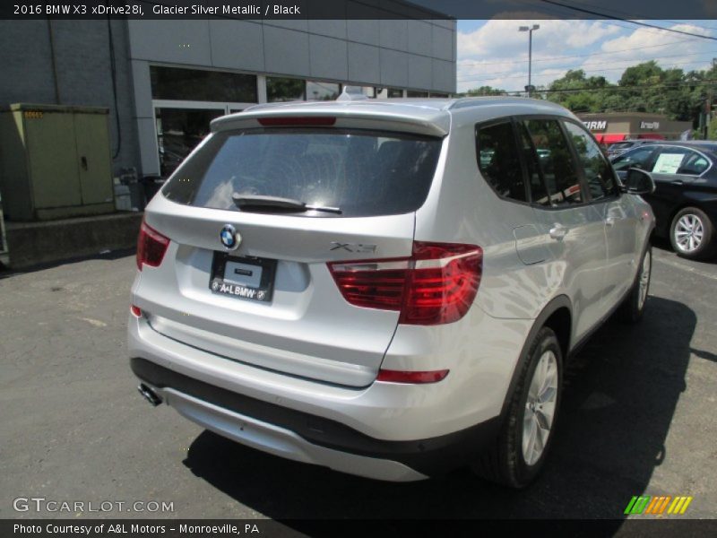 Glacier Silver Metallic / Black 2016 BMW X3 xDrive28i