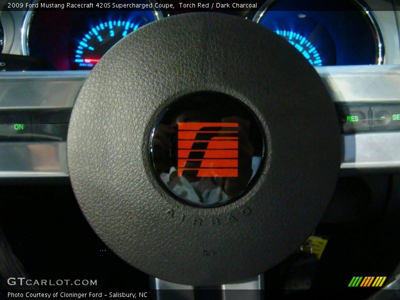 Torch Red / Dark Charcoal 2009 Ford Mustang Racecraft 420S Supercharged Coupe