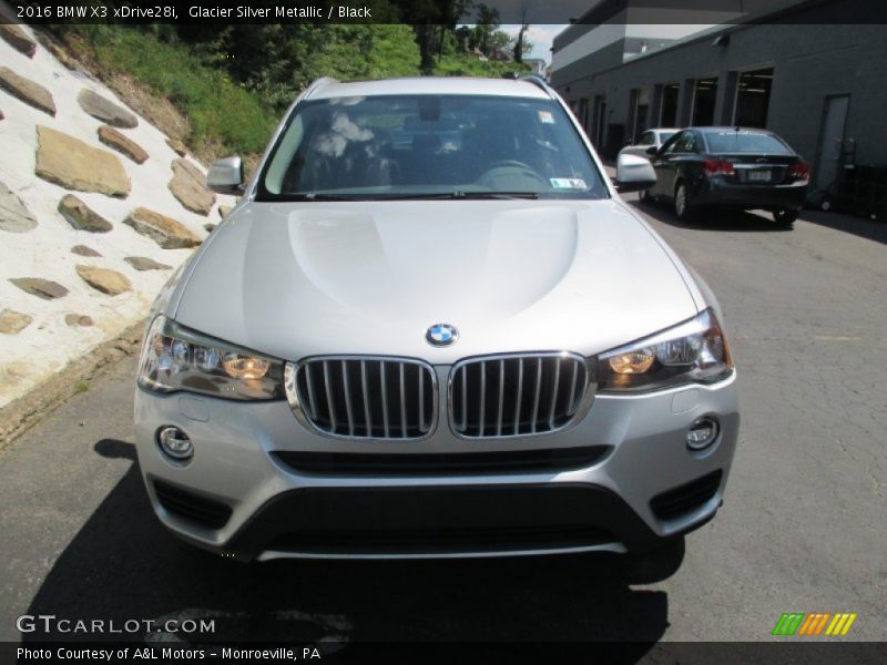 Glacier Silver Metallic / Black 2016 BMW X3 xDrive28i